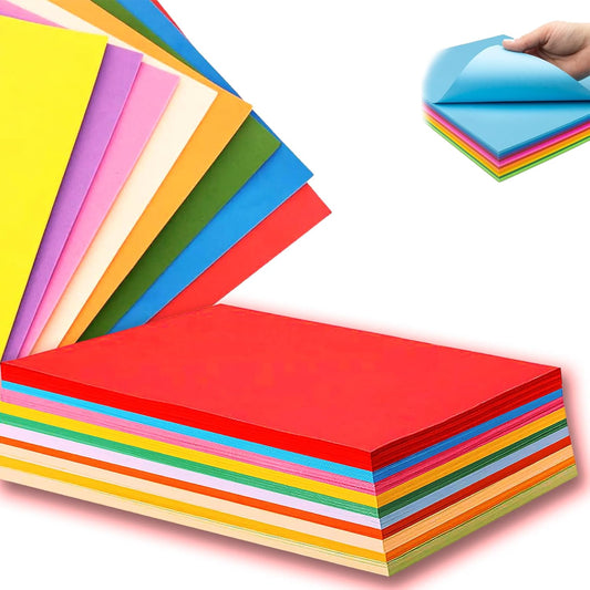 A4 Colored Cardstock 100 Sheets,180 GSM Cardstock Paper Thick, Assorted Colors Construction Paper for Printing, Arts and Crafts, Scrapbooking and Card Making, ورق مقوى a4