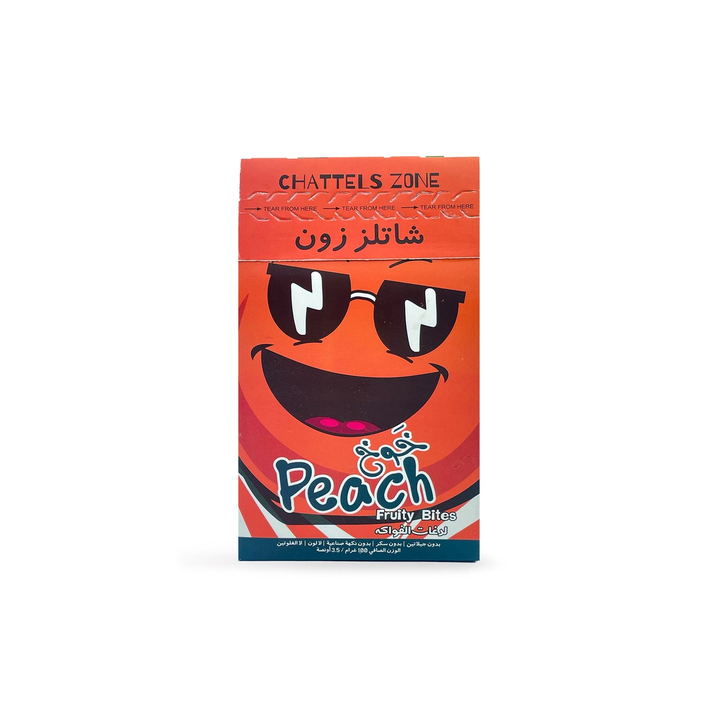 Chattels Zone Peach Fuity Bites 100G